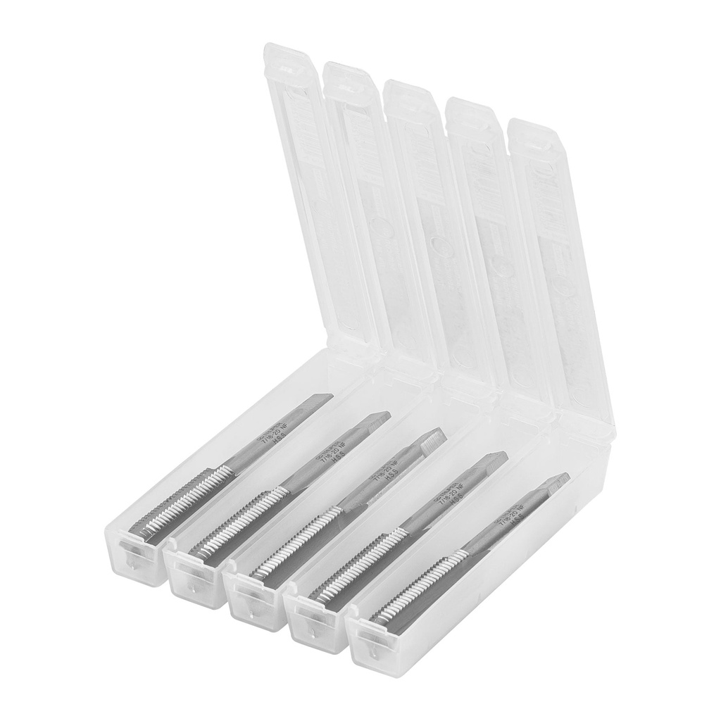 Macho semiconico, estuche 5 piezas, 7/16" x 20, Truper