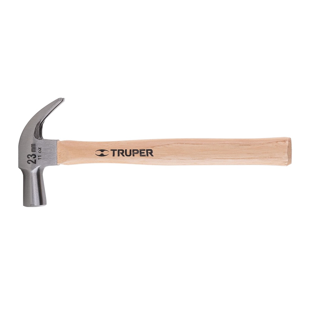 Martillo cabeza conica, pulido uña curva, mango de encino 11 oz, Truper
