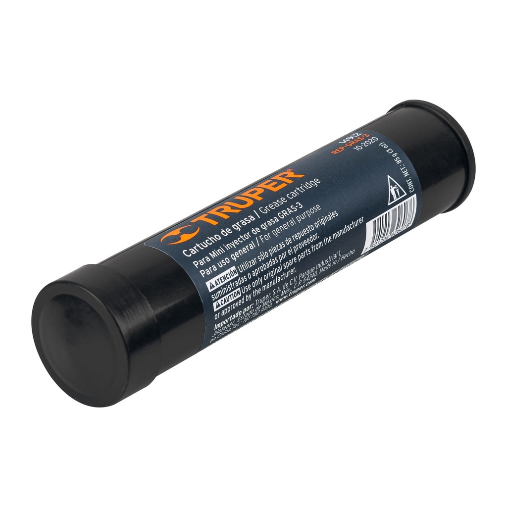 Miniengrasadora de 3 Oz 3,000 PSI con extension rapida, cartucho de repuesto, Truper