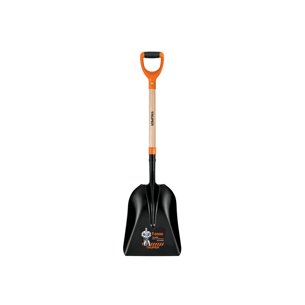 Pala carbonera puño "Y" modelo T-2000 cabeza 22 3/4", Truper