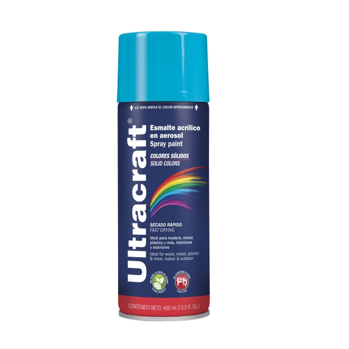 Pintura color azul honda en spray (Ultracraft), Truper