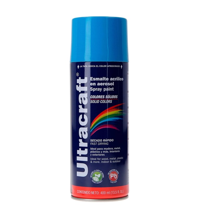 Pintura color azul marino en spray (Ultracraft), Truper