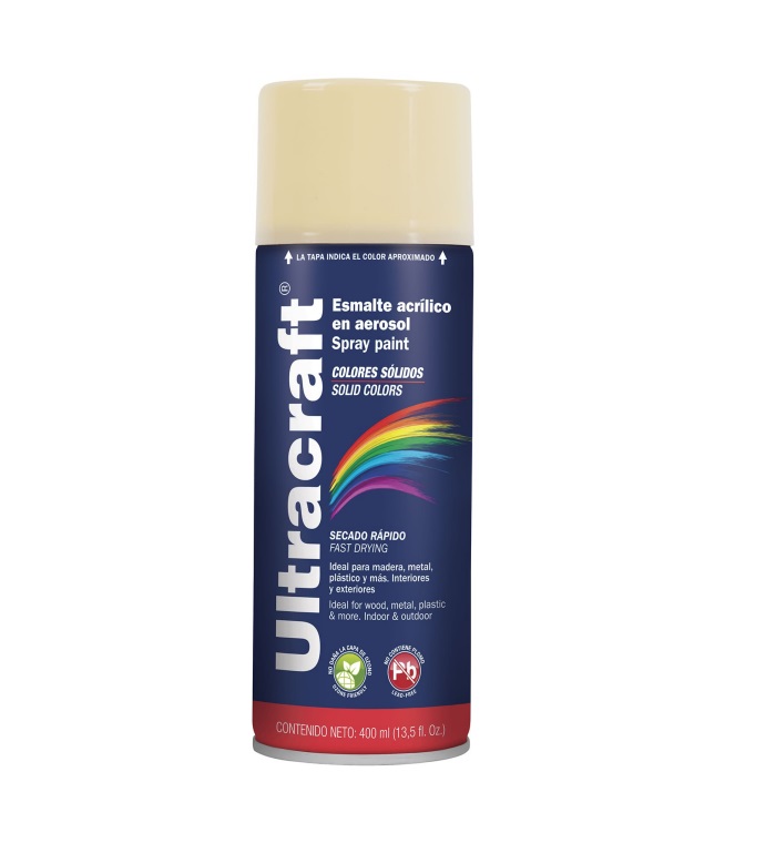 Pintura color marfil en spray (Ultracraft), Truper