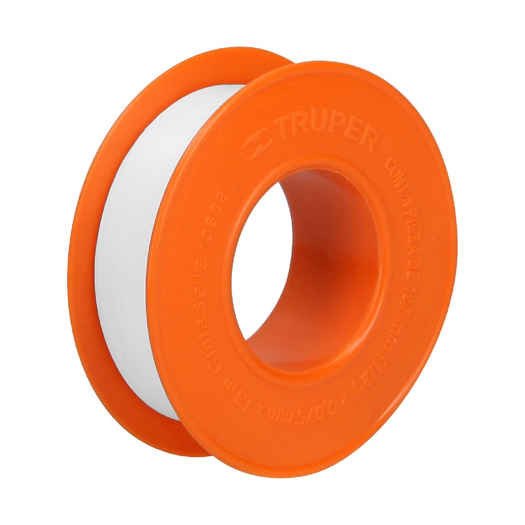 Cinta sella roscas 1/2" X 13 m de largo, uso general, Truper