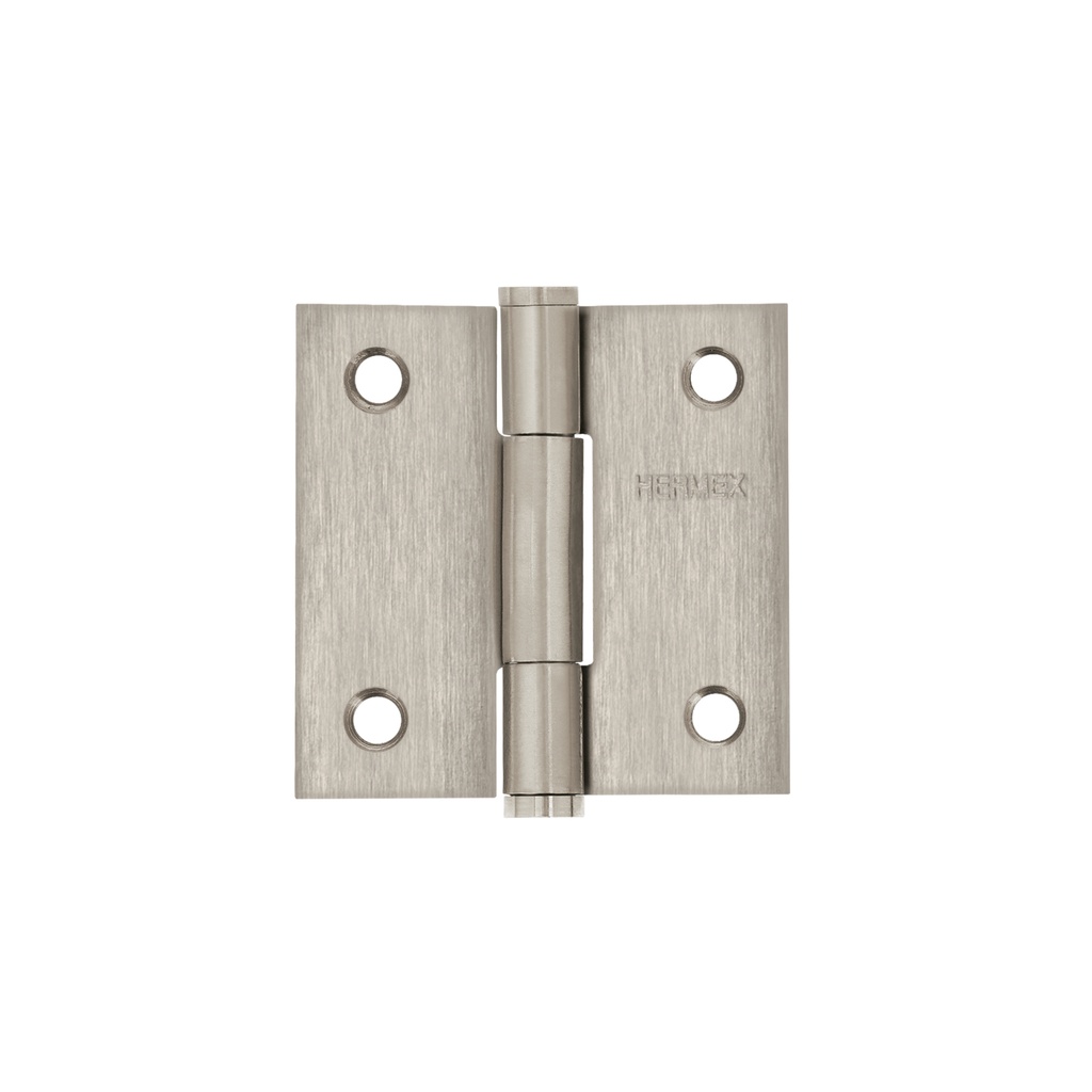 Bisagra cuadrada 2" acero inoxidable, plana, Truper Hermex