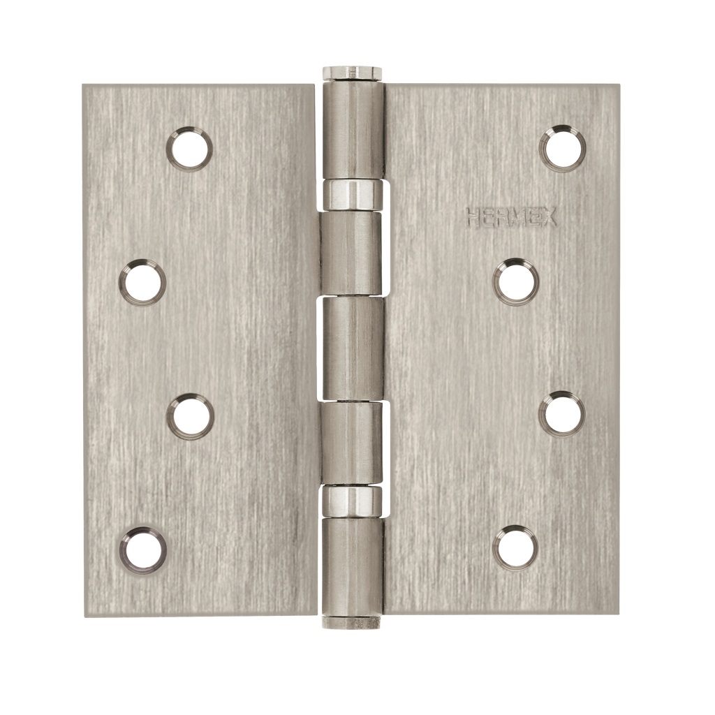BC-404P Bisagra cuadrada 4", acero inoxidable, plana, Truper Hermex