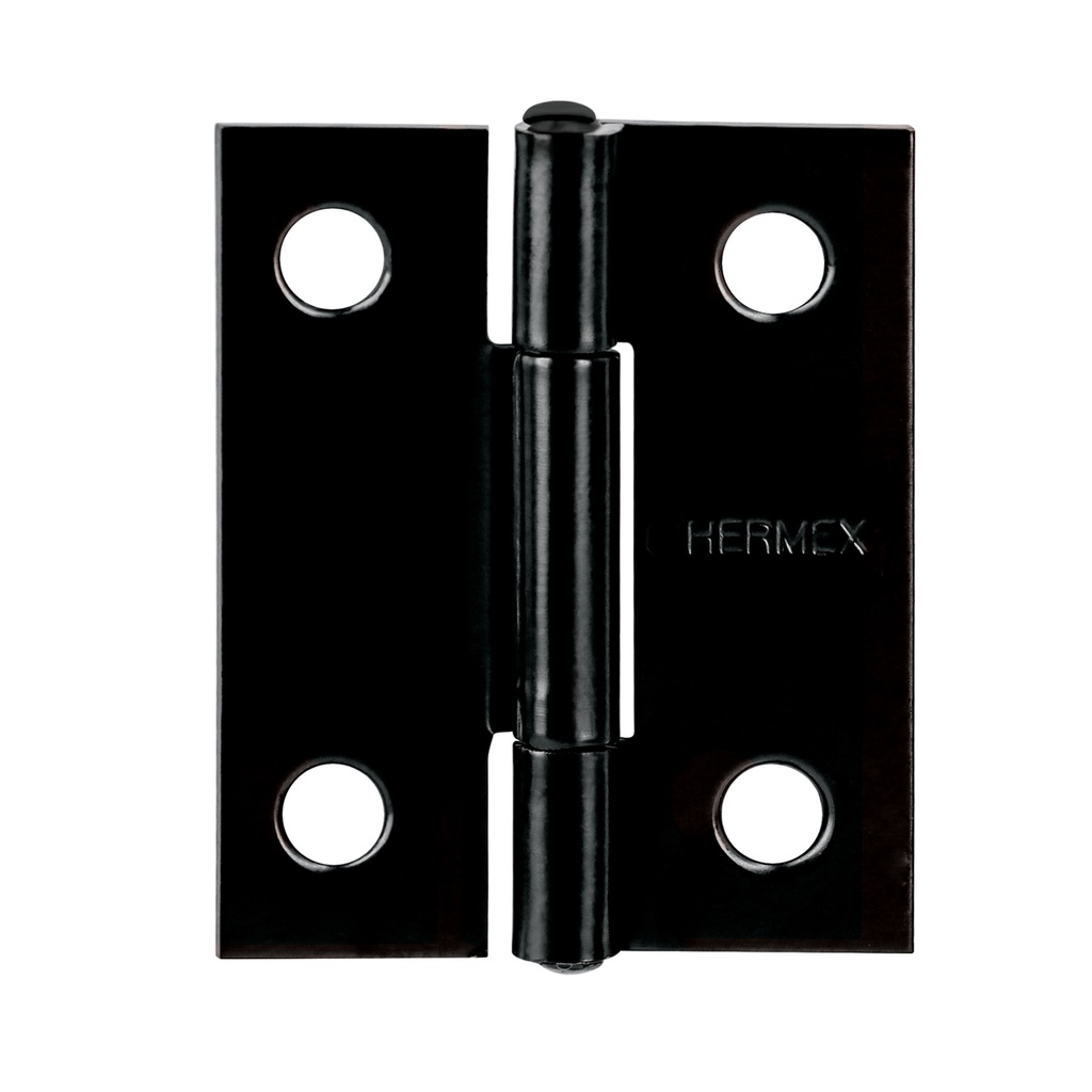 Bisagra rectangular 1-1/2" negra, Truper Hermex