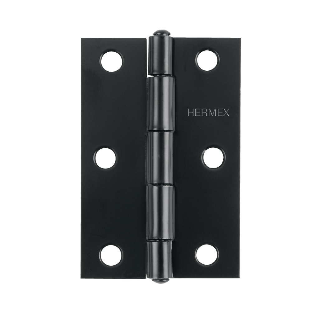 BR-256 Bisagra rectangular 2-1/2" negra, Truper Hermex