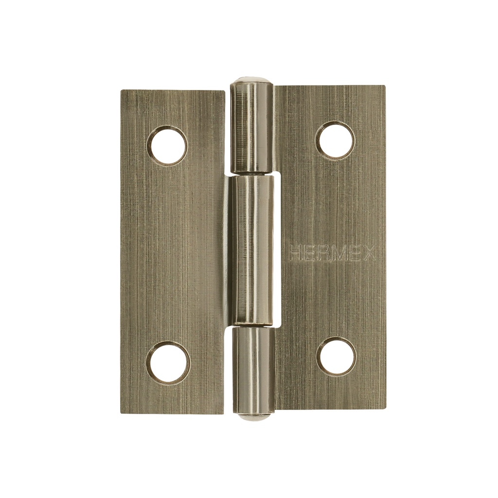 Bisagra rectangular 1-1/2" latón antiguo, Truper Hermex
