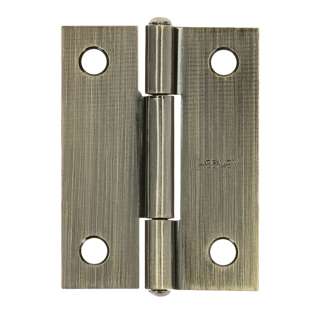 BR-202 Bisagra rectangular 2" latón antiguo, Truper Hermex