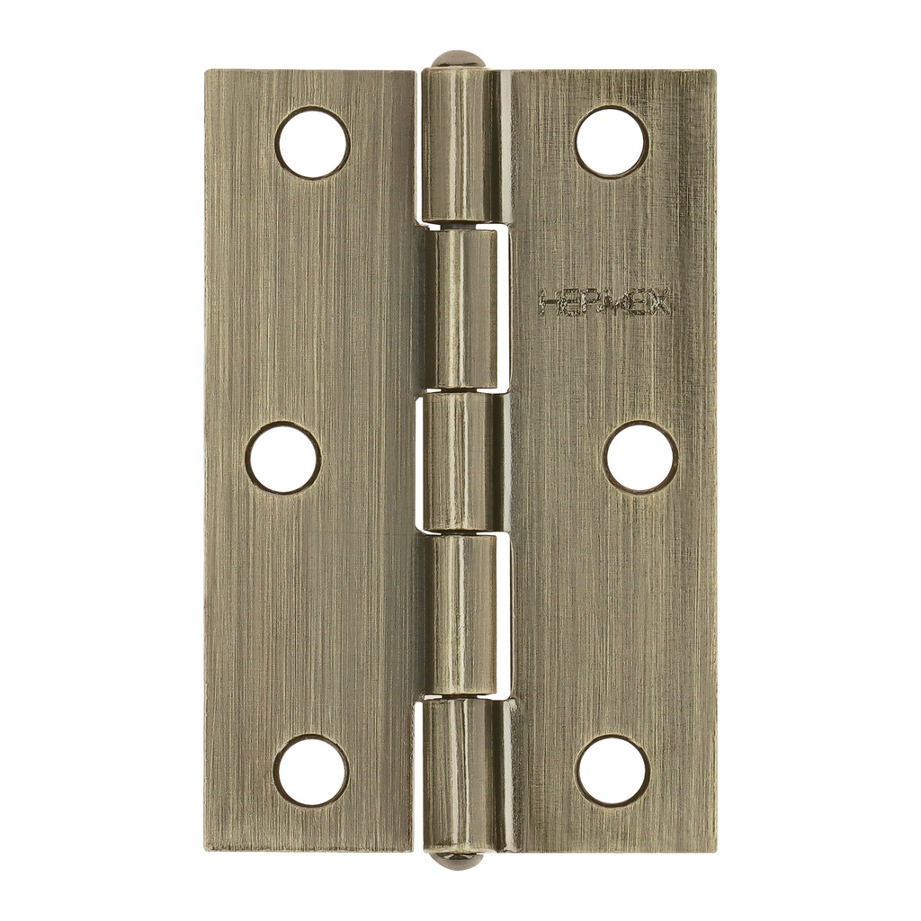 BR-252 Bisagra rectangular 2-1/2" latón antiguo, Truper Hermex
