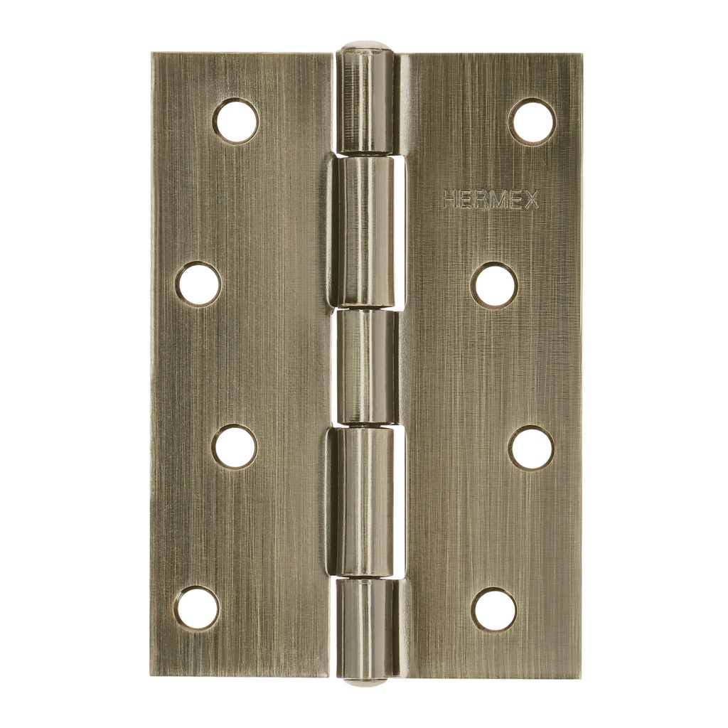 BR-402 Bisagra rectangular 4" latón antiguo, Truper Hermex