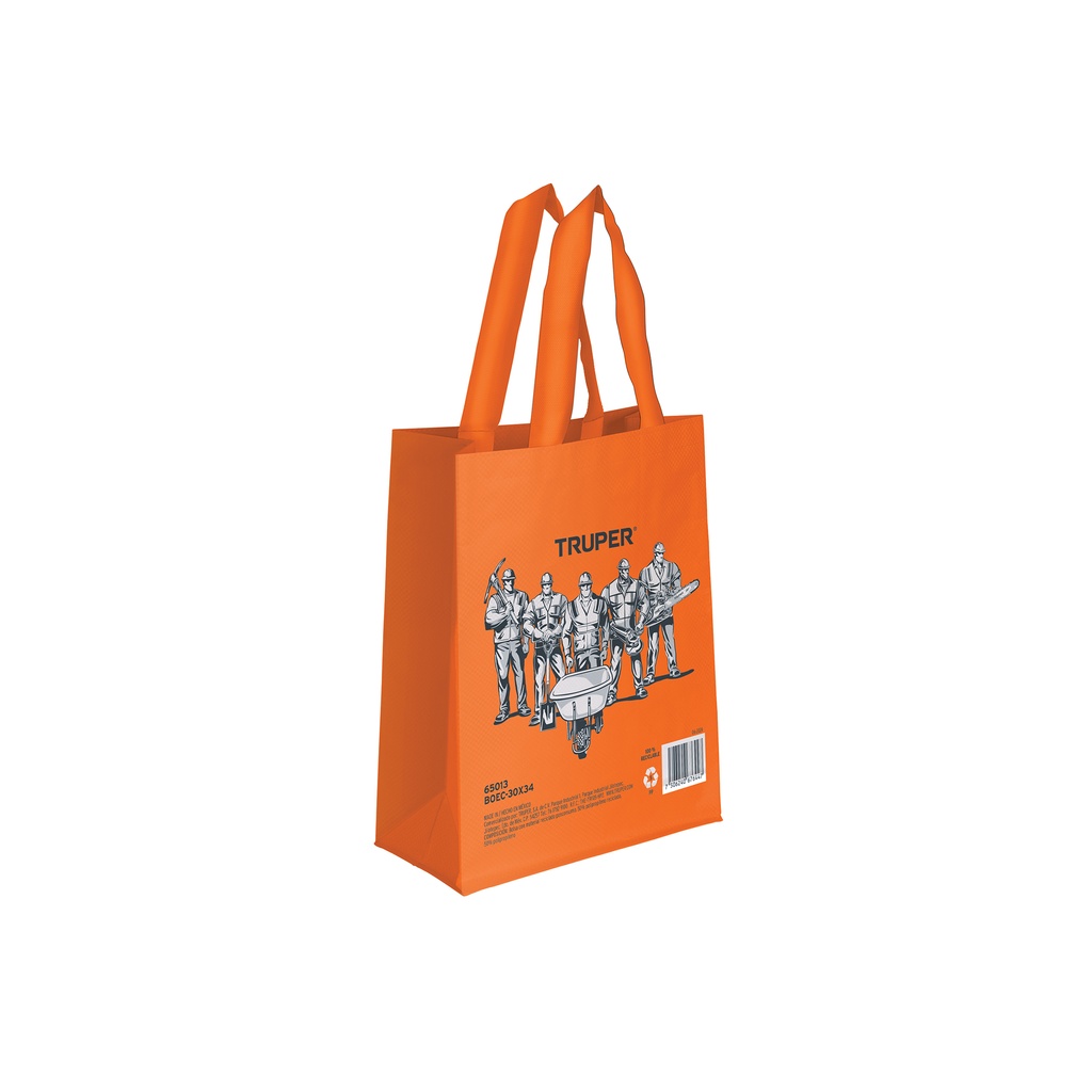 BOEC-30X34 Bolsa ecológica naranja, 30 x 40 cm, Truper