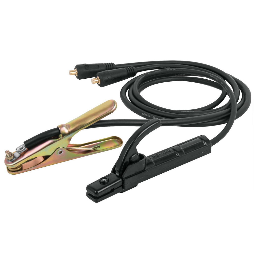 Cables c/portaelectrodo y pinza a tierra, inversoras y multi, Truper
