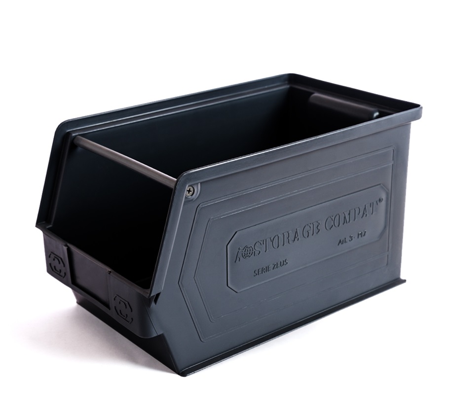 Contenedor Negro - Serie Zeus | 300x200x200 mm, Storage Compat