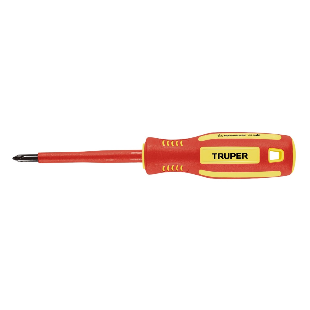Desarmador dieléctrico de cruz 3/16" x 3", Truper
