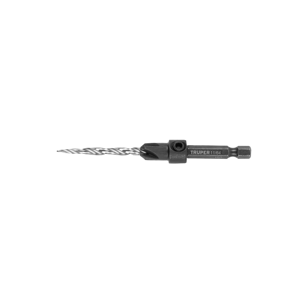 Broca avellanadora #8 para madera 11/64", Truper