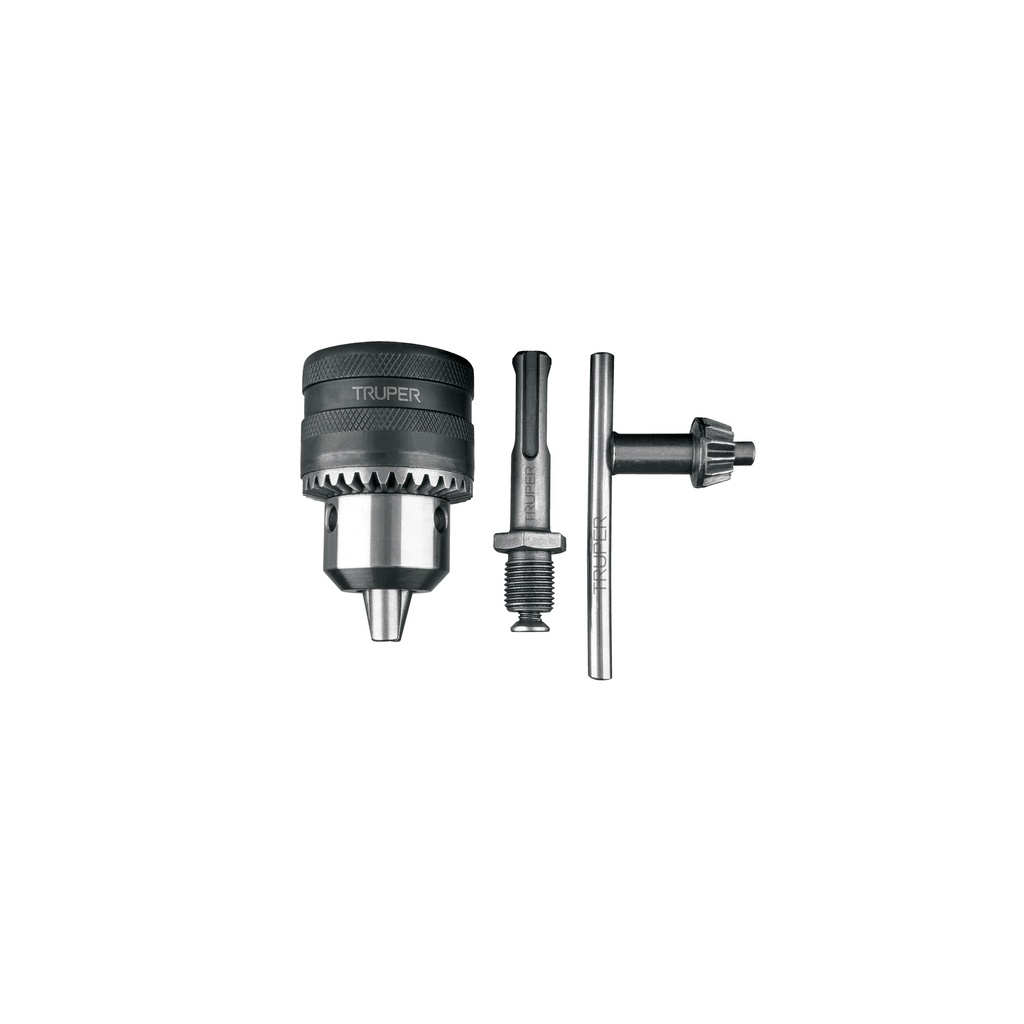 Broquero de 1/2" c/llave y adaptador SDS Plus p/rotomartillo, Truper
